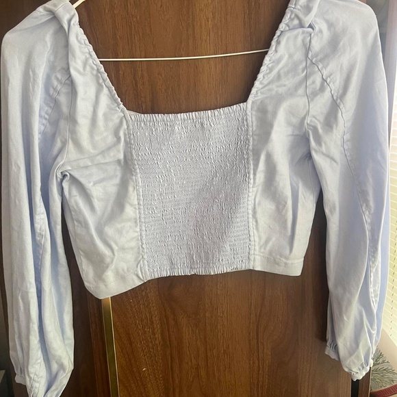 Aritzia Light Blue Long Sleeve Top - Picture 2 of 2
